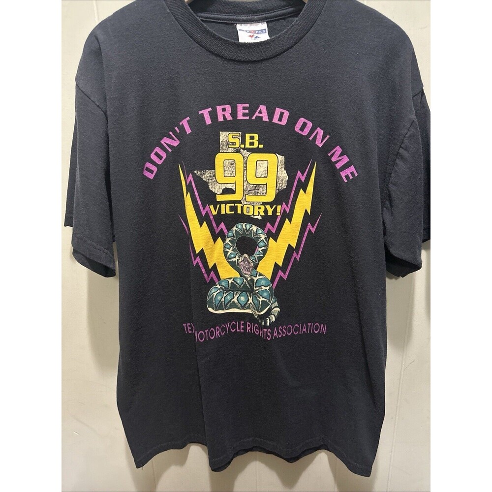 Texas Motorcycle Rights Association Don’t Tread On Me SB 99 Victory Shirt Men L